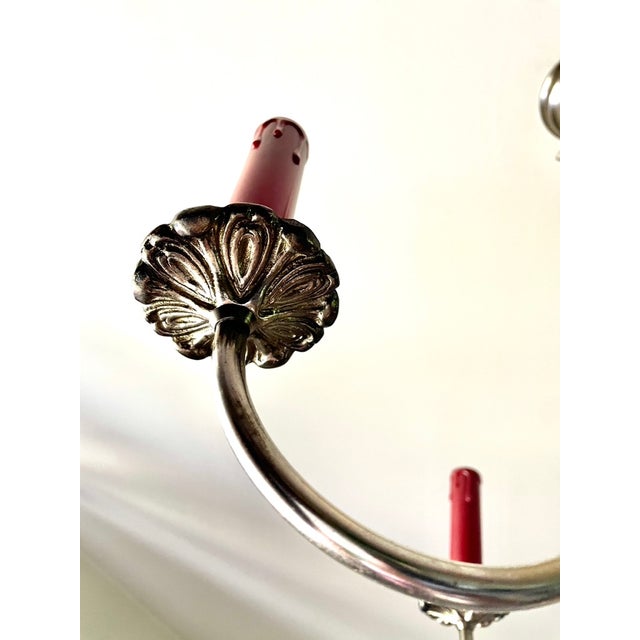 1970s Dutch Grey Metal Chandelier, 1970 For Sale - Image 5 of 9