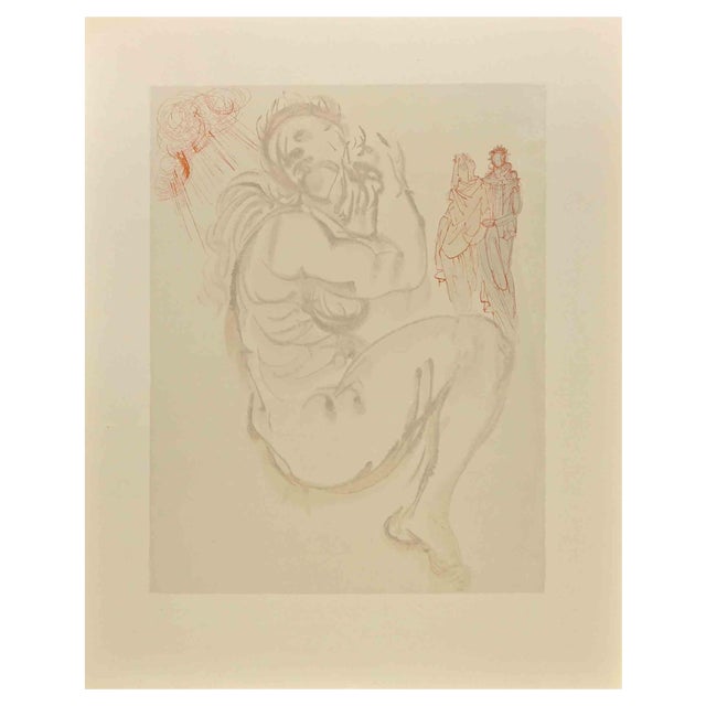 Salvador Dali, The Siren of the Dream, Woodcut, 1963 For Sale
