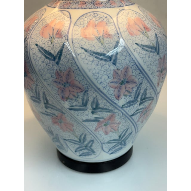 Ceramic Chinoiserie Ceramic Table Lamp For Sale - Image 7 of 12