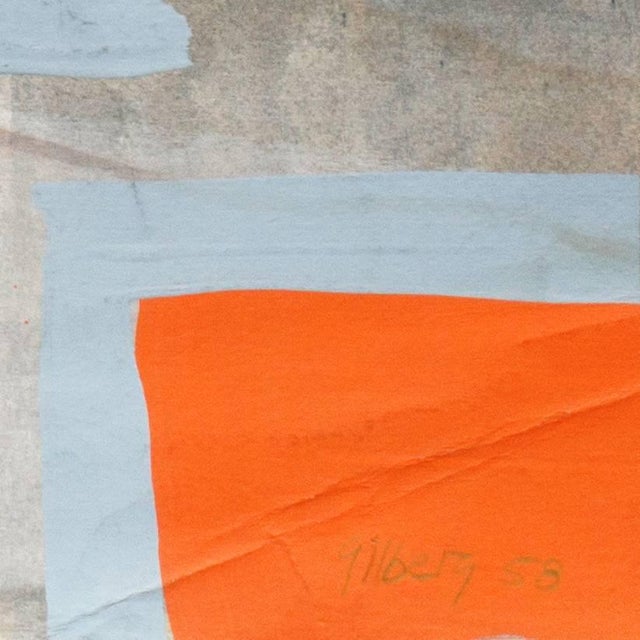 1950s Robert George Gilberg, 'American Abstract in Coral and Lilac', San Francisco Bay Area, 1958 For Sale - Image 5 of 7