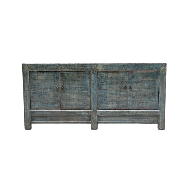 Chinese Vintage Chinese Painted Cabinet For Sale - Image 3 of 5