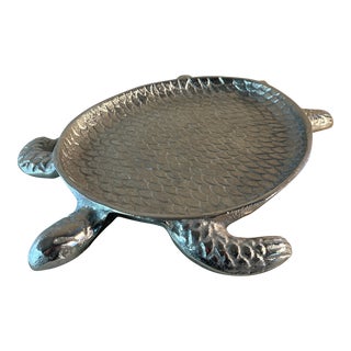 Late 20th Century Tommy Bahama Metal Sea Turtle Serving Tray For Sale