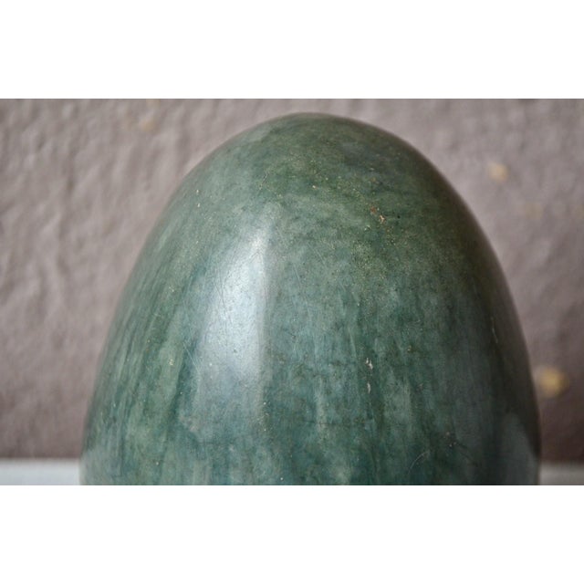 Brutalist Ceramic Egg-Shaped Covered Pot in Glazed Terracotta, 1970s For Sale - Image 6 of 9