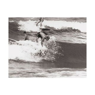 Black & White Vintage Surfer Photo IV For Sale