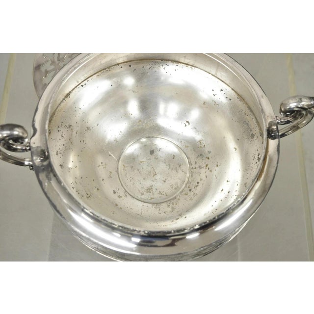 Antique Wallace Bros & Co. Victorian Silver Plated Reticulated Lid Butter Dish For Sale In Philadelphia - Image 6 of 12
