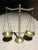 Vintage Solid Brass Scales of Justice Balance With Barley Twist For Sale - Image 13 of 13