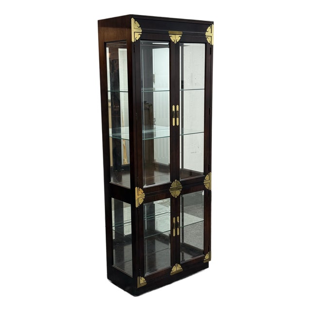 Late 20th Century Chinoiserie Curio/Display Case For Sale