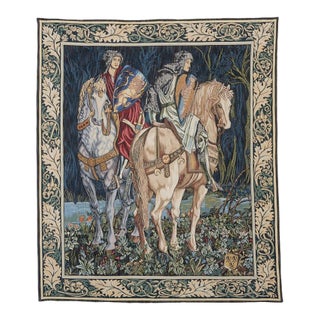 Knights of Camelot Loom Woven Tapestry - 93 X 81 Cm (3'1" X 2'8") - Requires Rod Size 2 For Sale