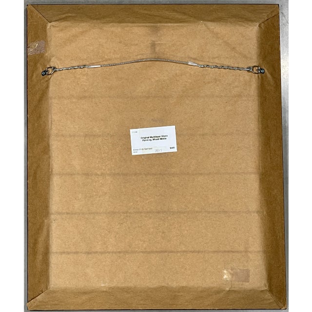 Mixed Media Tropical Painting on Glass by Gerhard For Sale - Image 12 of 12