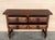 Baroque 19th Century Catalan Spanish Carved Walnut Console Sofa Table, Four Drawers For Sale - Image 3 of 11