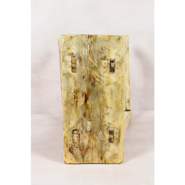 Rustic Vintage Rustic Stool in Elm For Sale - Image 3 of 5