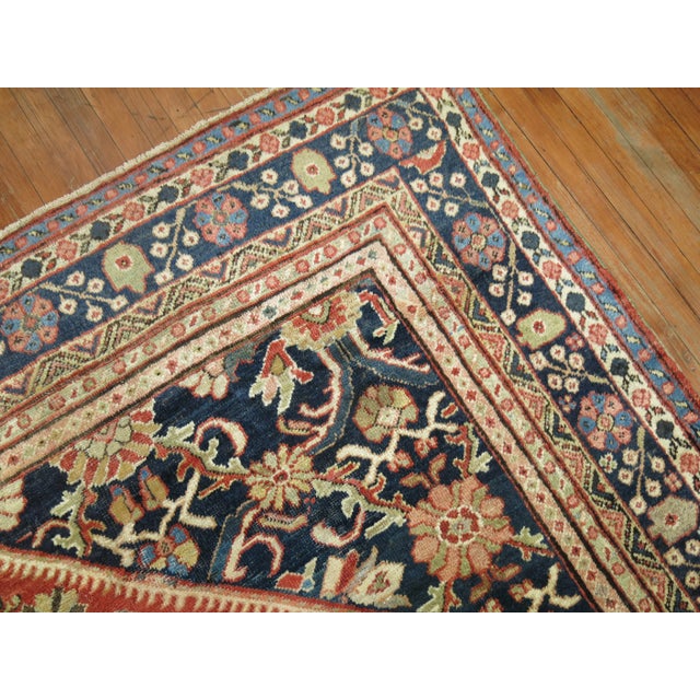 Antique Persian Mahal, 9'8'' X 12'3'' For Sale - Image 4 of 11