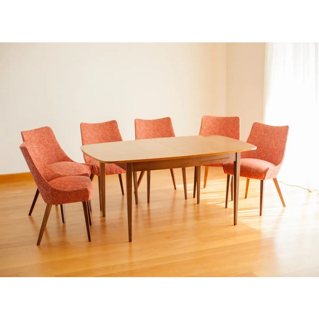 Dining Table & Chairs Set by Ib Kofod Larsen for G-Plan, 1950s, Set of 7 For Sale - Image 12 of 12