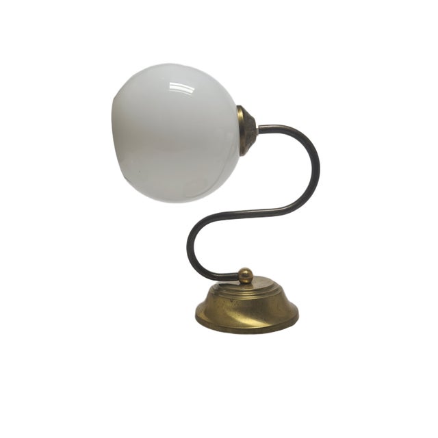 1950s Art Deco Metal Wall Lamp, Poland, 1950s For Sale - Image 5 of 8