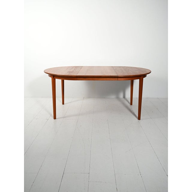Round Extendable Teak Table by Svante Skogh for Seffle Möbelfabrik, 1960s For Sale - Image 11 of 11