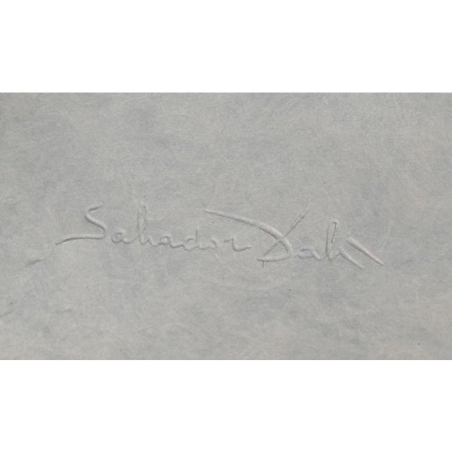 1970s 1970s Dali Memories of Surrealism Surrealist Surrealist King Hand Sign Number Etching For Sale - Image 5 of 6