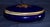 Vintage - !980's Trinket Box with Lid French Limoges Porcelain. Oval in Shape. Cobalt Blue Color with Gold Floral 22k ....