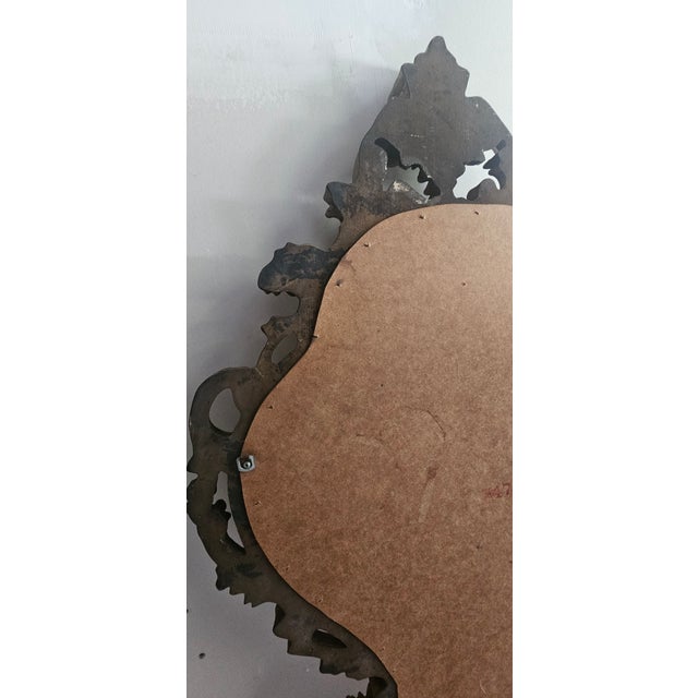 Vintage French Provincial Gilt Wood Wall Mirror For Sale - Image 9 of 10