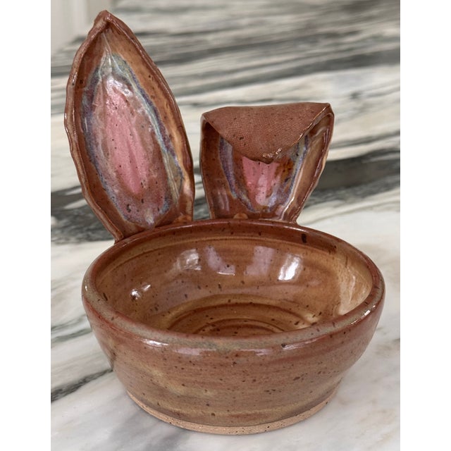 Studio Art Easter Bunny Rabbit Trinket Tray / Candy Dish For Sale - Image 12 of 12