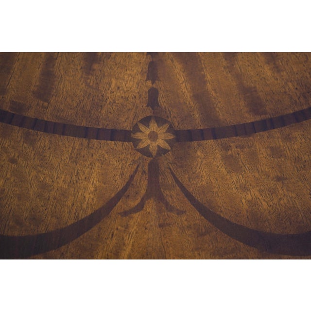 Adams Style Highly Inlaid Demilune Console Table For Sale In Philadelphia - Image 6 of 12