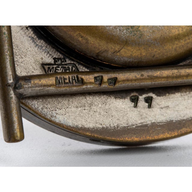 Vintage Art Deco Enamel Table Clock from Cyma, 1920s For Sale - Image 12 of 14