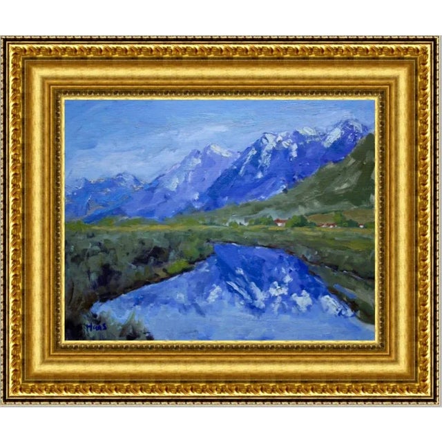2020s Winterscape, Nevada Landscape Oil Painting For Sale - Image 5 of 8