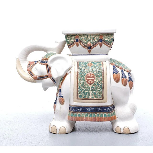 Large Chinese Elephant Jardiniere, 1970s For Sale - Image 3 of 9