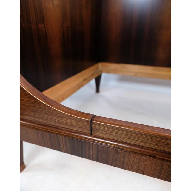 Brown Danish Modern Bed in Veneered Rosewood, 1960s For Sale - Image 8 of 10