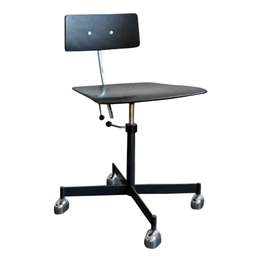 1960s Scandinavian Modern Early Kevi Task Desk Chair by Jørgen 