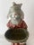 Large Folk Art Country Whimsical Bunny Rabbit Holding a Basket Statue Excellent Condition. For Sale - Image 10 of 11