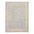 Contemporary Hand-Knotted Oushak-Style Wool Area Rug in Slate Blue and Cream For Sale