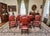 Vintage Louis XIII Style Chairs in Oak and Red Leather, Set of 8 For Sale - Image 11 of 11