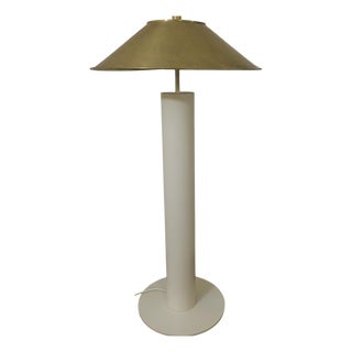 Floor Lamp with Brass Shade by Peter Preller for Tecta, 1980s For Sale