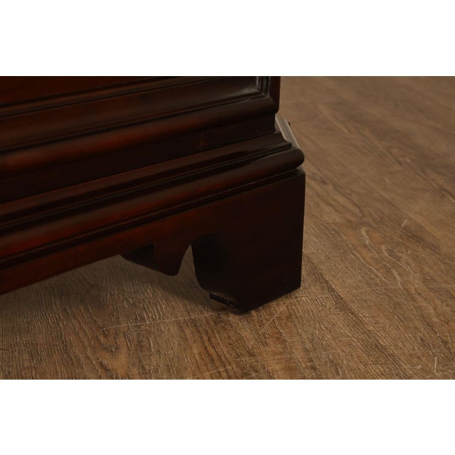 Statton Georgian Style Old Towne Cherry Corner Cabinet For Sale - Image 15 of 18