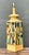 Olive Vintage Mid-Century Modern Abstract Ceramic Table Lamp For Sale - Image 8 of 12