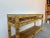 Wood Vintage Coastal Rattan Two-Tier Console Table With Glass Top/Sold For Sale - Image 7 of 12