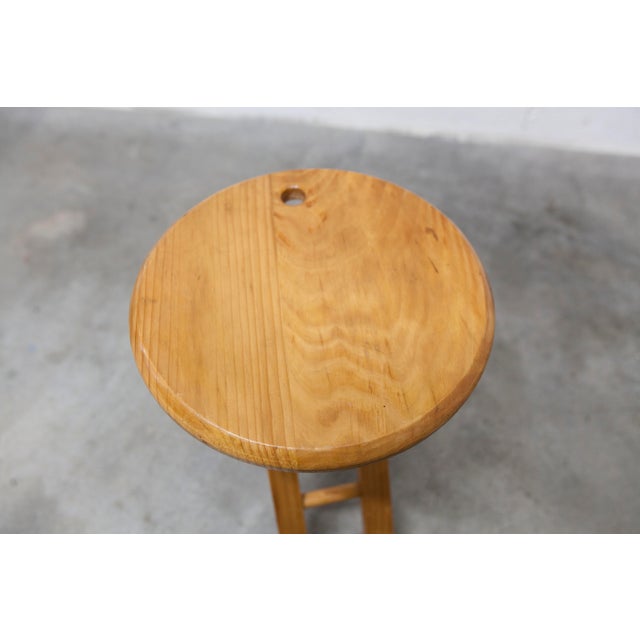 Folding Stool in Pine by Roger Tallon, 1960 For Sale - Image 9 of 15