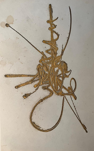 Georges Mathieu, Composition, 1965, Original Drawing