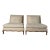 1970’s Hollywood Regency John Widdicomb Style French Provincial Armless Lounge Chairs – Pair For Sale