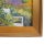 English Impressionist Wildflower Garden Landscape Oil Painting W/ Antiqued Gold Wood Frame For Sale - Image 4 of 7