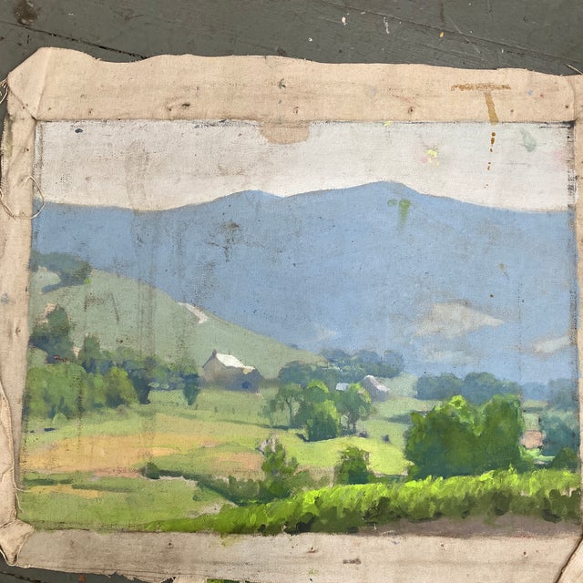 Impressionist 1940’s Bucks County Impressionist Paintings for Restoration Set of 3 For Sale - Image 3 of 5