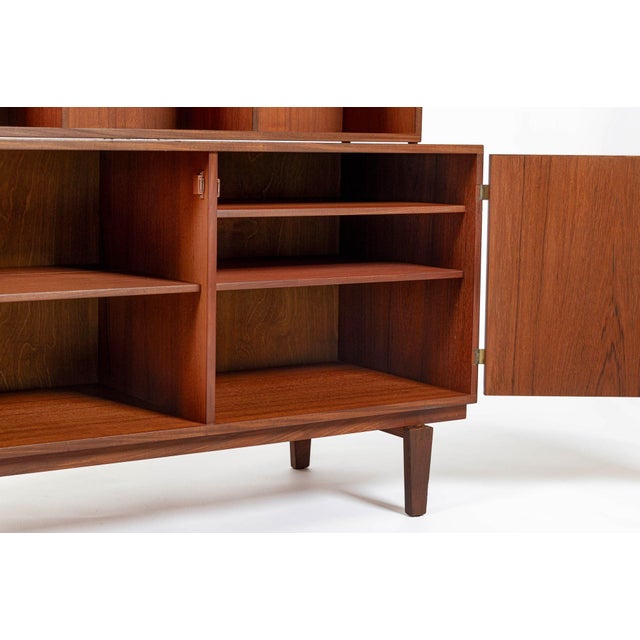 Danish Mid-Century Modern Teak Bookcase Cabinet by Peter Løvig Nielsen, 1960s For Sale - Image 9 of 18