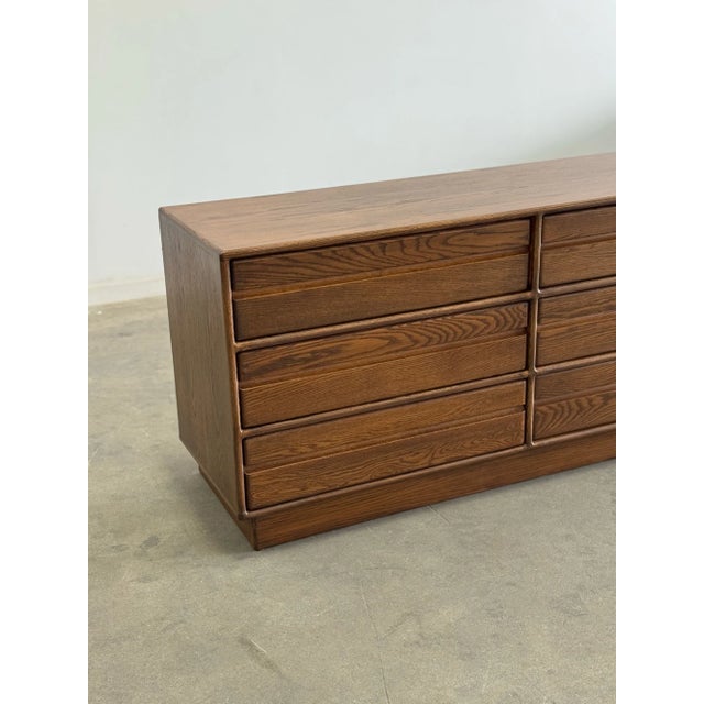 Wood 1950s Westnofa Style Oak Dresser, Attributed For Sale - Image 7 of 10