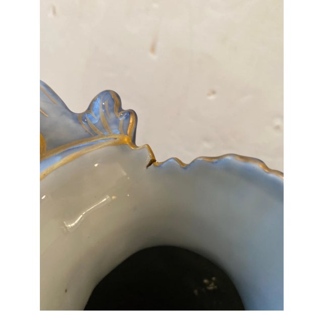 White Late 19th Century Naples Capodimonte Porcelain Armorial Urns - A Pair For Sale - Image 8 of 13