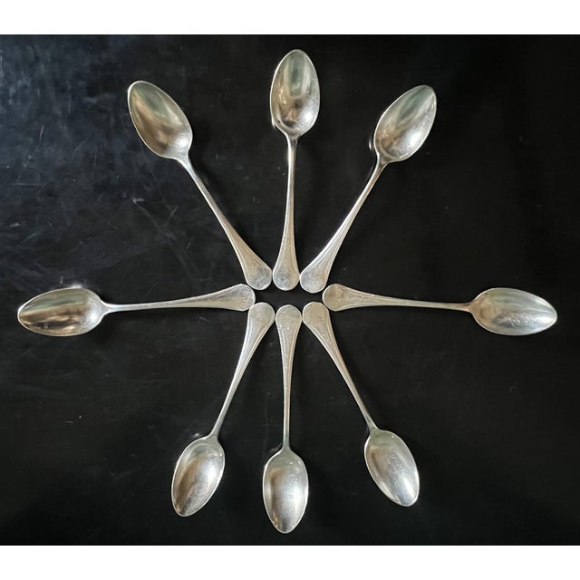 Antique coffee spoons made by Christofle in the second half of the 19th century. The pattern is unique. Each spoon is...