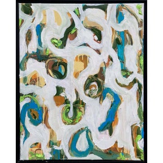 "Transigent" Contemporary Abstract Mixed-Media Painting by G. Campbell Lyman, Framed For Sale