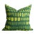 Sari Pillow in Crocodile Green Pillow Cover For Sale