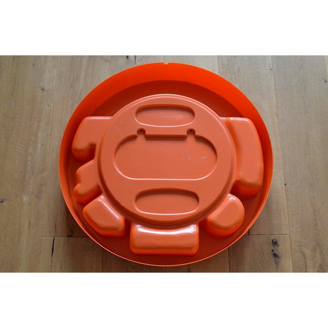 Glass Mirror with Shelf by Jean-Pierre Vitrac for Editions Chabrieres, 1970s For Sale - Image 7 of 9