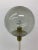 Gold Vintage White and Gilt Floor Lamp with Glass Globe, 1970s For Sale - Image 8 of 11