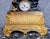 Empire Clock with Sculpted Group in Dark Brown and Gilt Bronze For Sale - Image 4 of 6